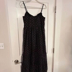 NWT - Betsey Johnson Tulle Lip Dress Midi Size 10